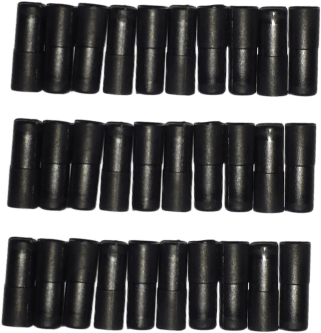 5Mm X 50Ft Bicycle/Bike Lined Brake Cable Housing with 30Pcs Cable End Caps, Bla