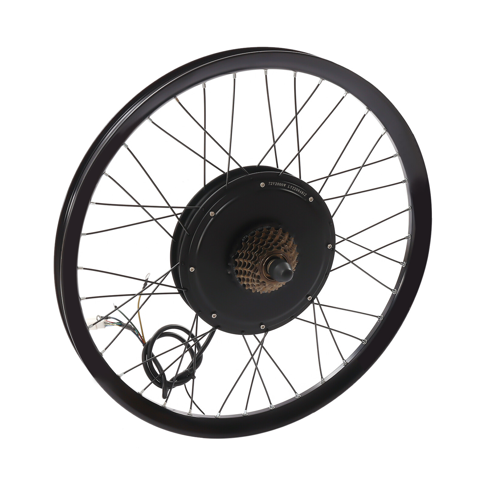 29″ 72V Electric Bicycle Conversion Kit Rear Wheel eBike Hub Motor LCD kit 2000W