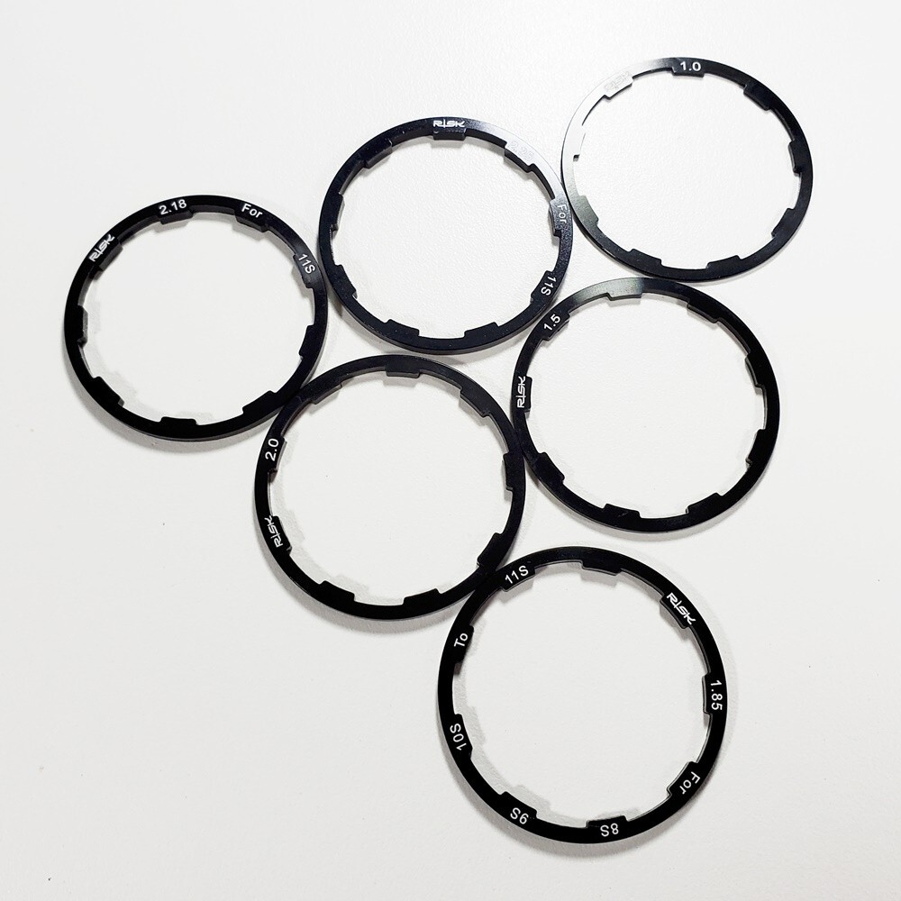 FREEWHEEL FREEHUB CASSETTE SPACER SET – 6pcs 8, 9, 10, & 11sp Compatible