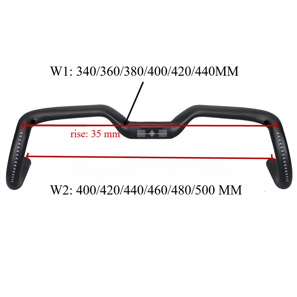 Carbon Fiber Road Bike Drop Bar 31.8mm Riser Bar Aero Gravel Bicycle Handlebars