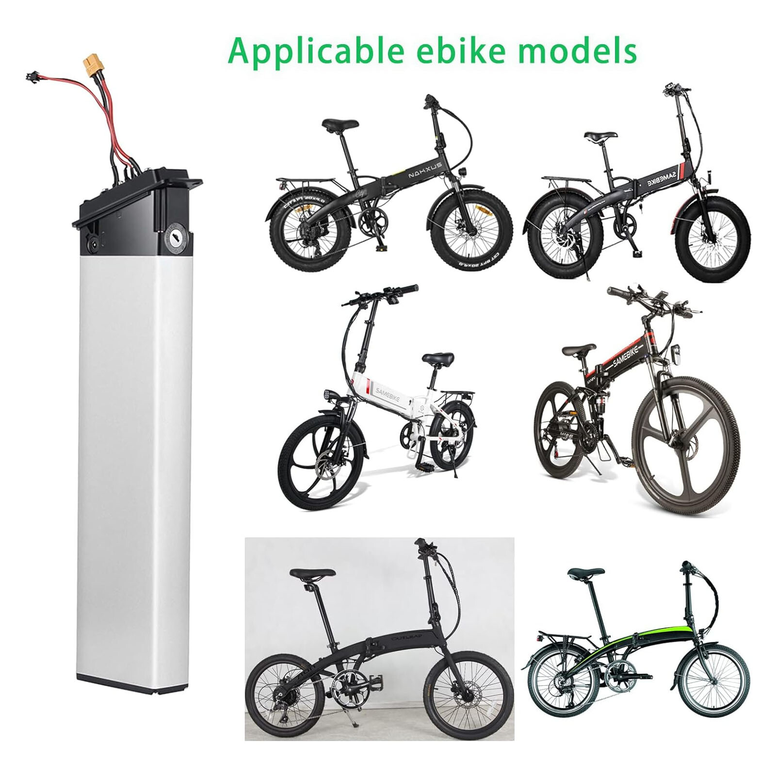 48V 10Ah Sliverfish Lithium-ion Battery For 500W Electric Bicycle E-bike Battery