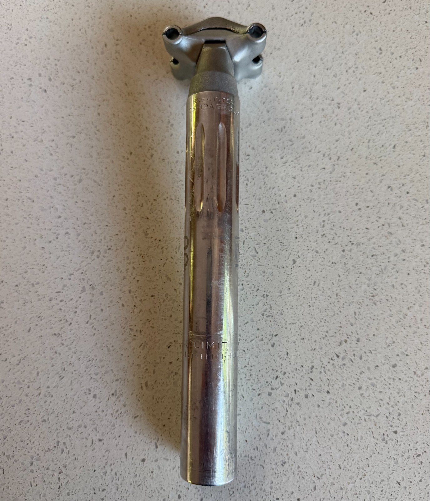 CAMPAGNOLO RECORD FLUTED SEAT POST W/BOTTECCHIA ENGRAVING 26.8 MM