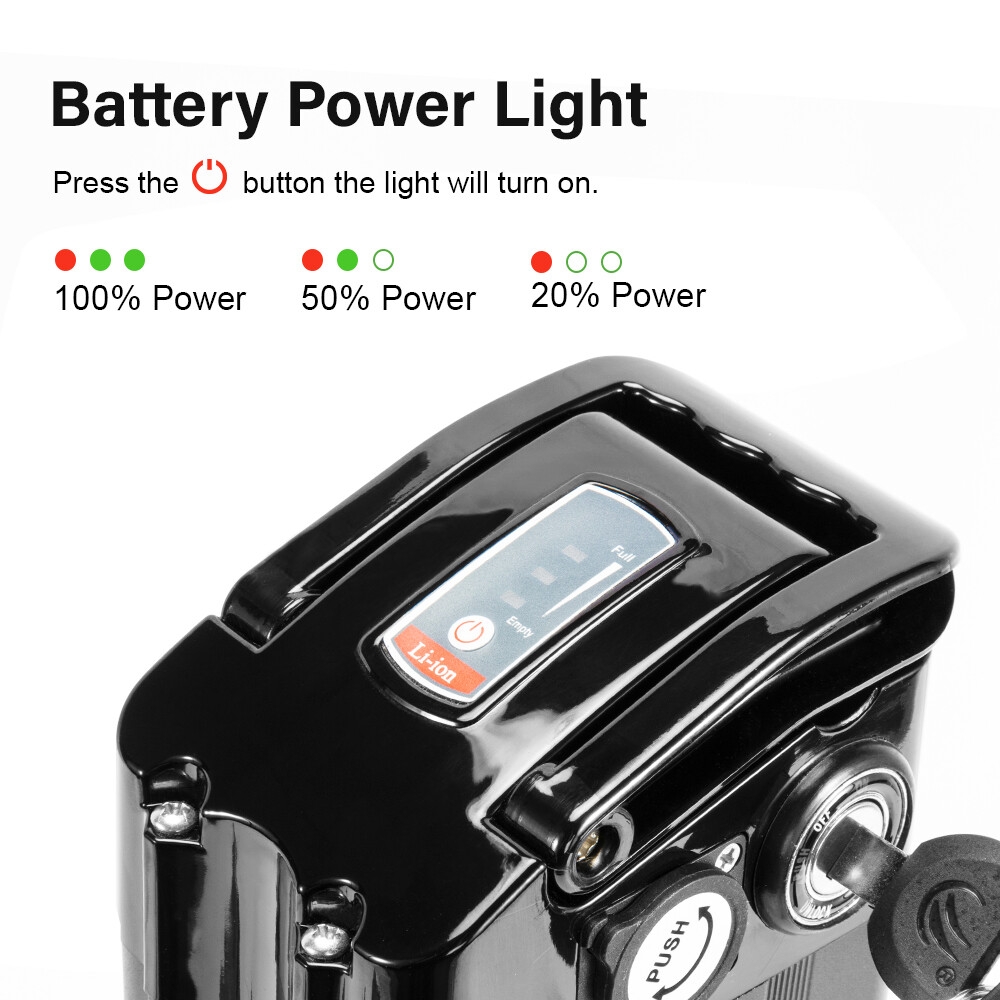 Silverfish Ebike Battery 36V 48V 13Ah 10.4Ah Seat Tube Electric Bike Battery