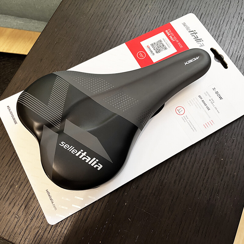 Selle Italia X-Bow L1 155x255mm TI316 Tube Rail Road Saddle (Black)