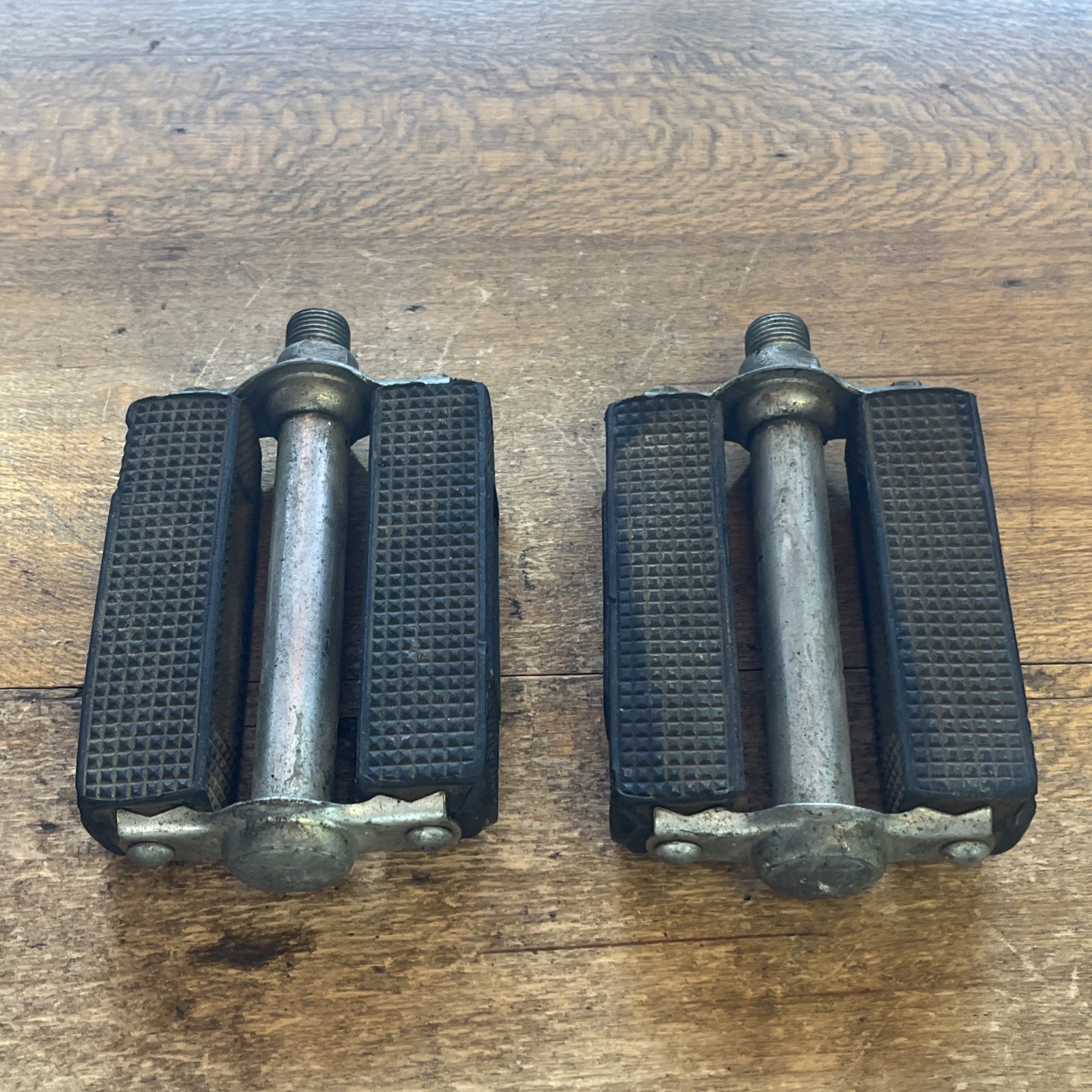 Vintage Union Block Pedals Made In Germany 9/16s English Thread 70s Schwinn