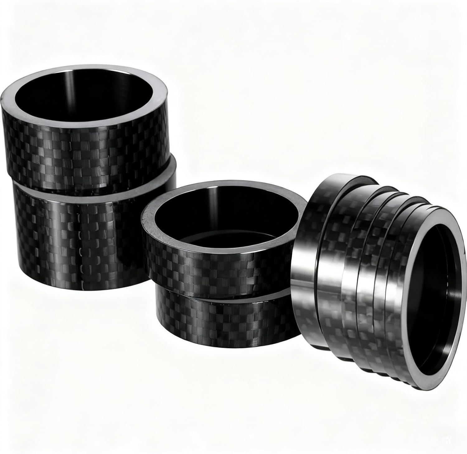 Lightweight Carbon Fiber Bike Spacers – 7 Sizes for Ultimate Customization