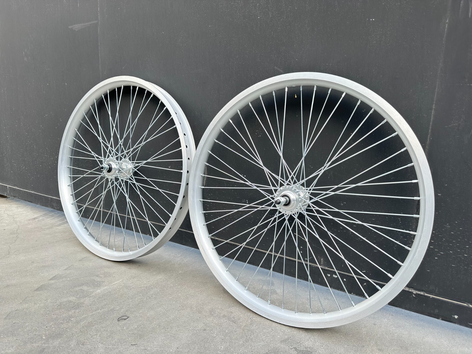 26″ Fat Tire Heavy Duty Bicycle Wheels 12G & Triple Tree Bike Fork & Freewheel