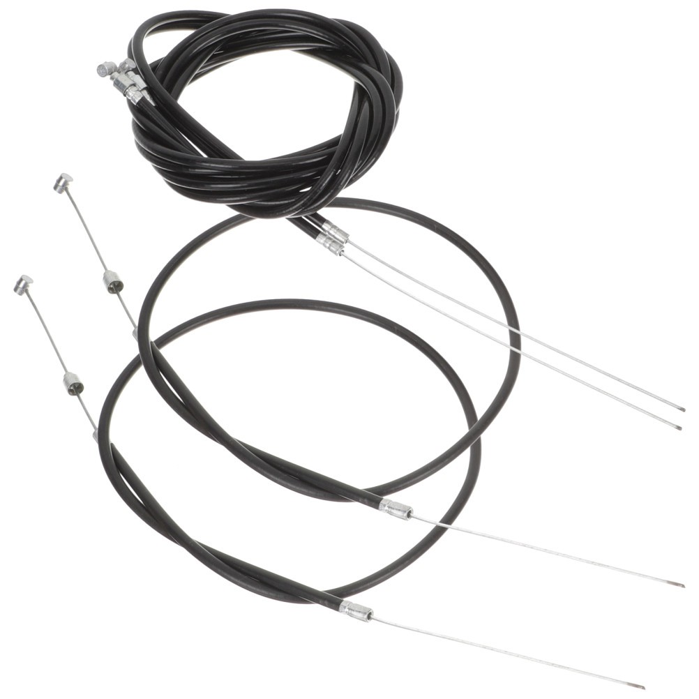 1 Set Professional Bike Brake Cable Lines Durable PVC and Stainless Steel Black