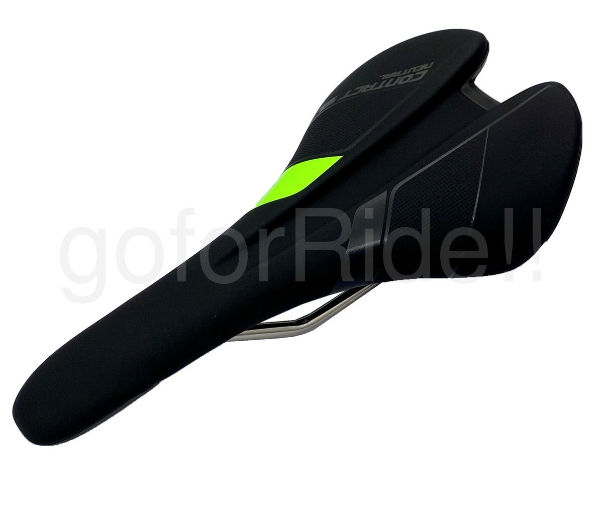 Giantt Contact SL 273 x 137 mm 220g Neutral Road Bike Saddle Black/Green