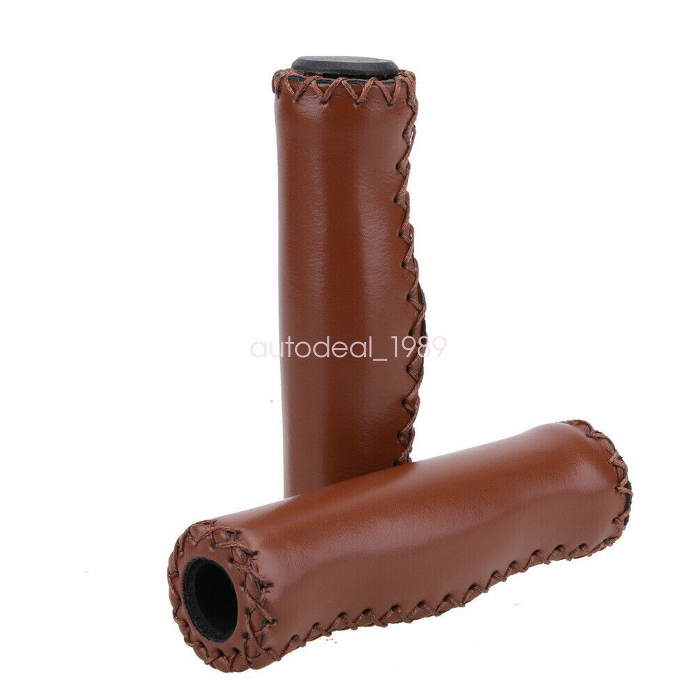 Classic Retro Bike Cycling Bicycle PU Leather Handlebar Grip Cover Accessories