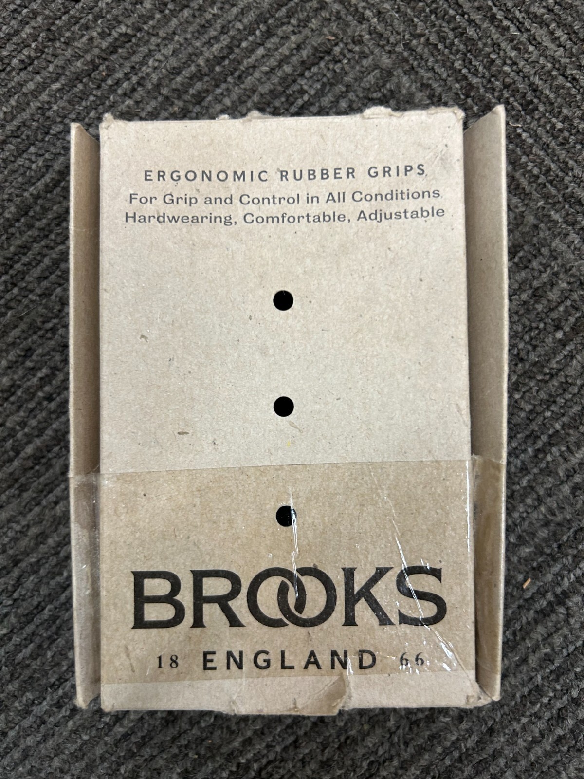 Ergonomic Rubber Grips – Brooks Ergonomic Rubber Grip – Black, 130/130mm – Grip