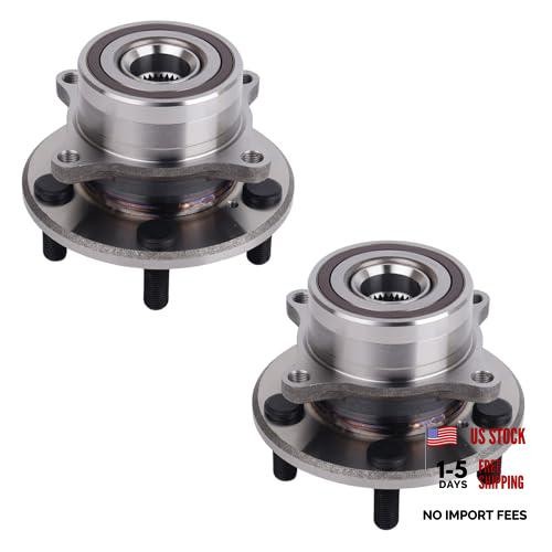 Pair 513267 Front Wheel Bearing and Hub Assembly Compatible with 2009-2015