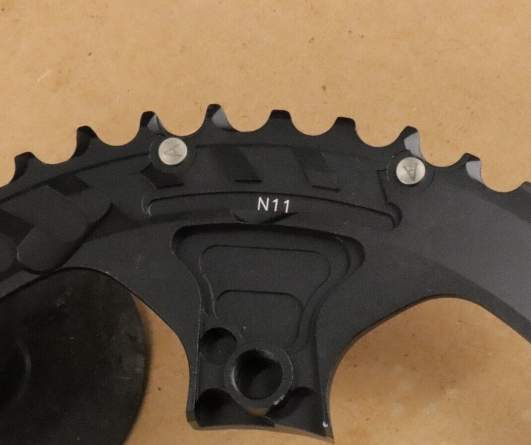 FSA K-Force Super ABS Road Chainring 53T N11 Blk/Slvr, 4 bolt 110 BCD 11 speed
