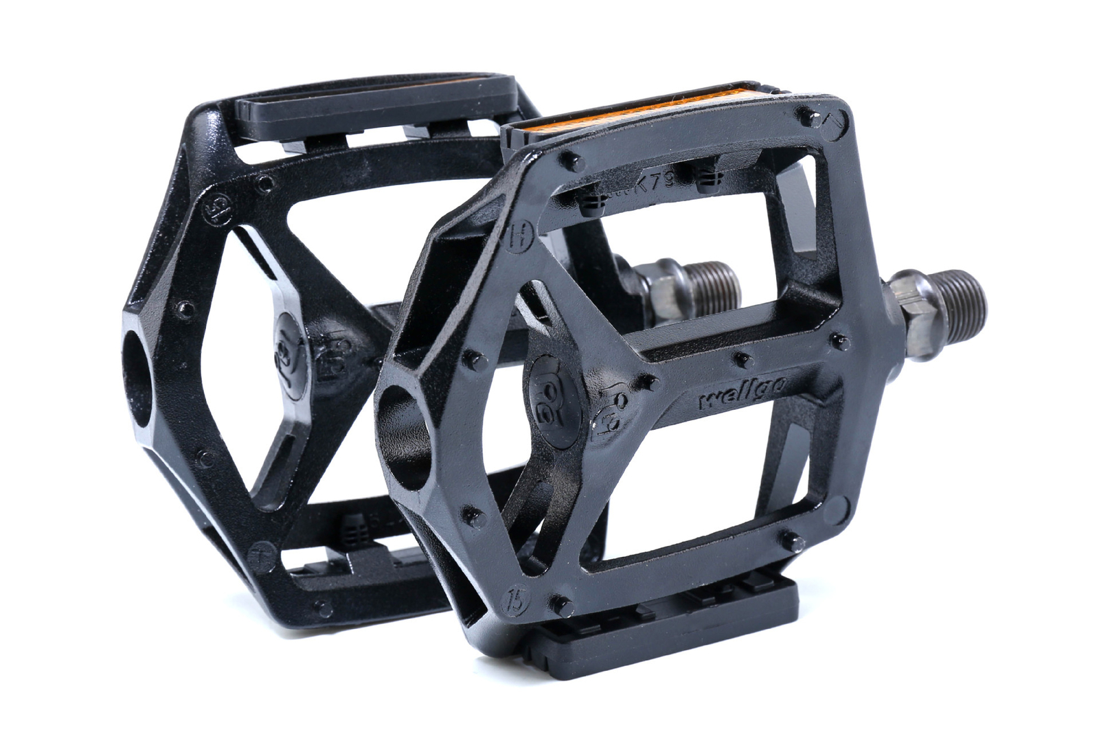 Wellgo B249 Cycling Pedal Aluminum Alloy Lightweight black DU Bearing Pedals MTB