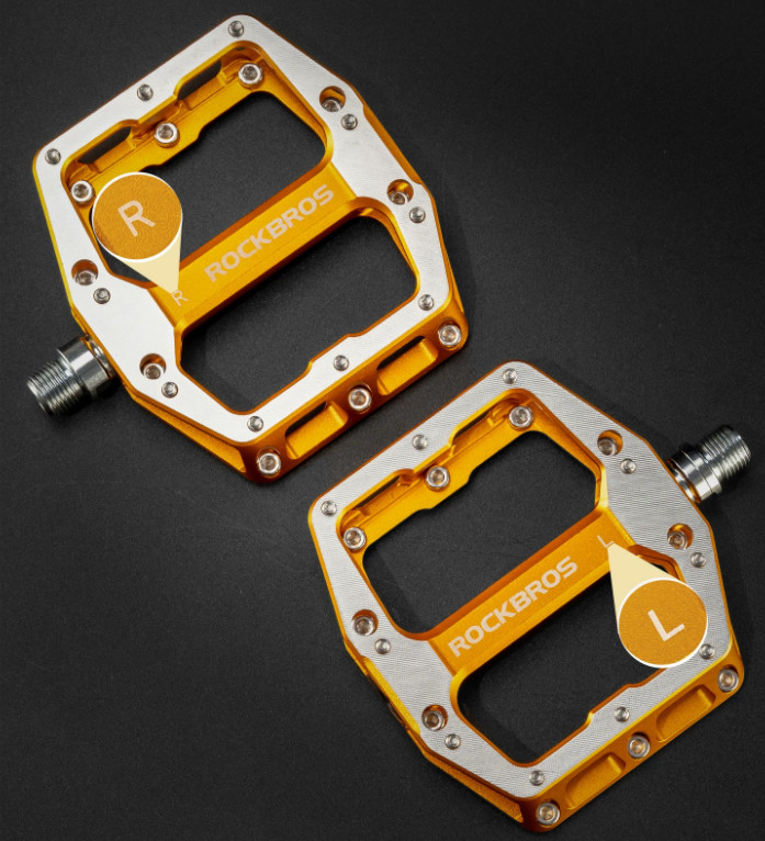 Bike Pedals Downhill Aluminum Alloy Sealed Bearing Wide Flat Non Slip ROCKBROS