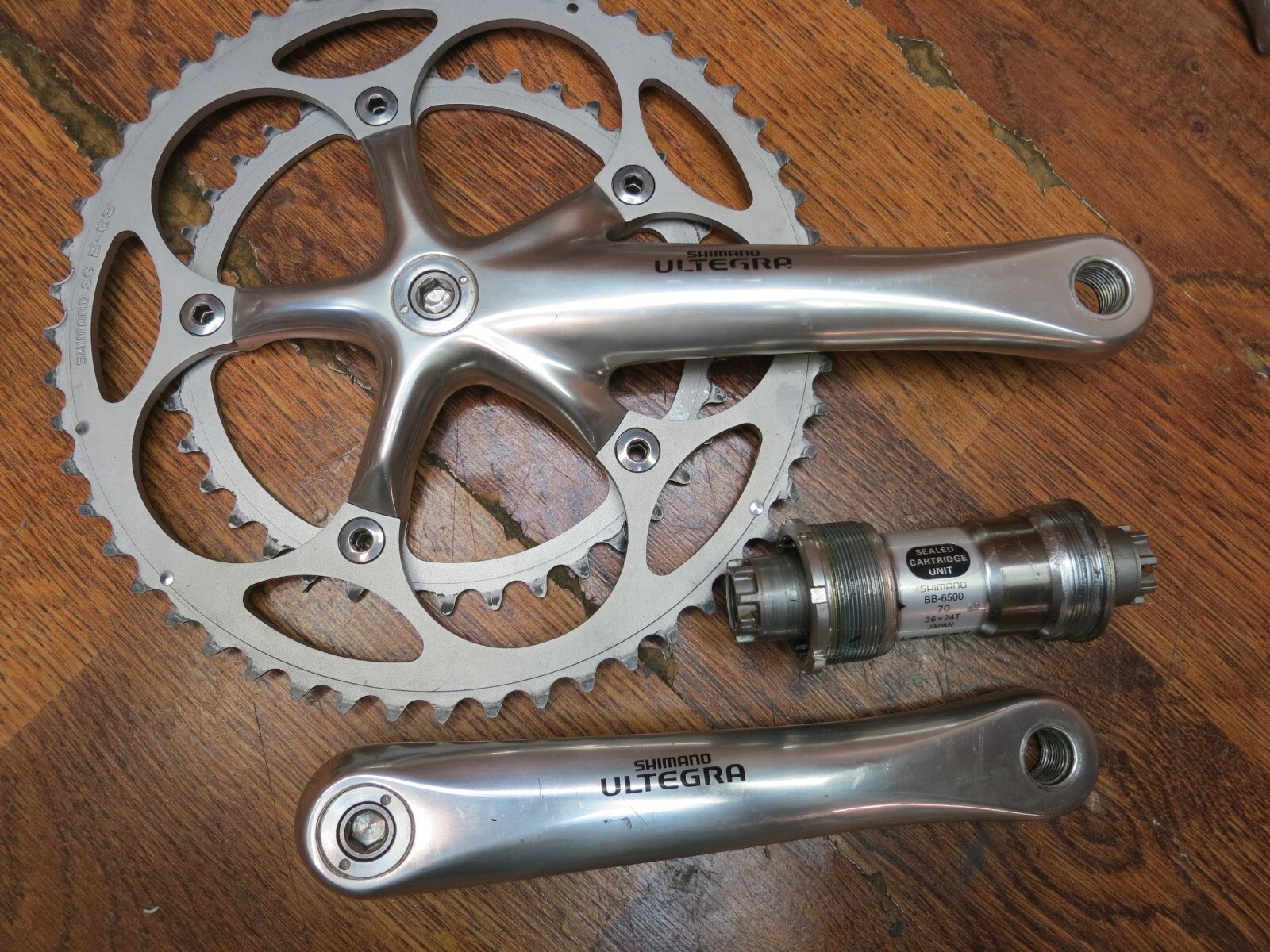 VINTAGE SHIMANO ULTERGRA 9 SPEED 172.5L 53/39T GROUP BUILD KIT