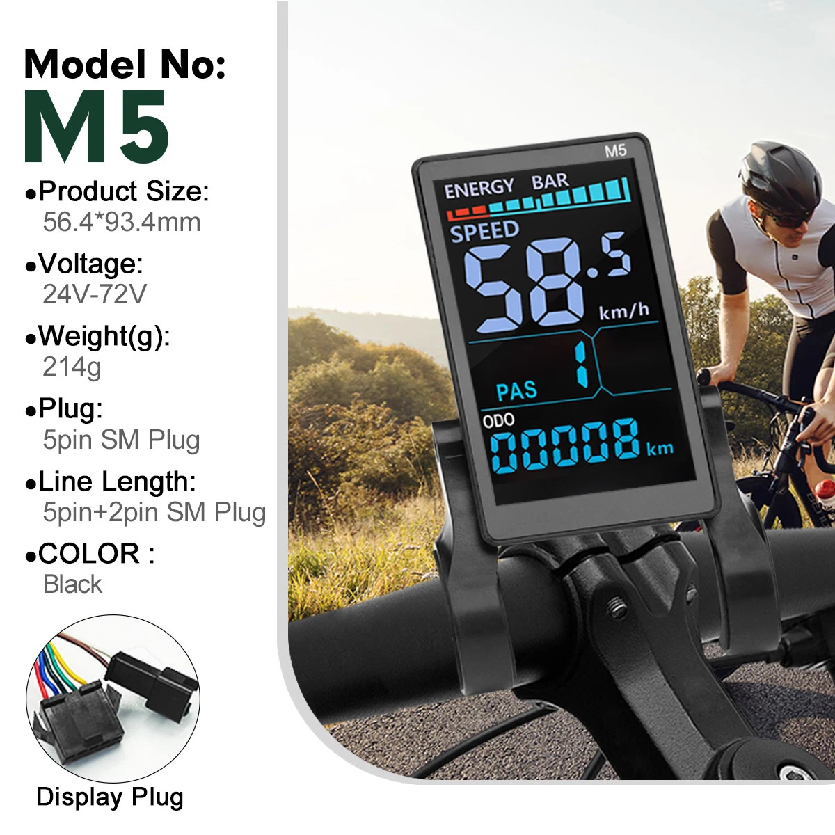 Ebike Bicycle Conversion Kit 72V 3000W Rear Rotate Hub Motor Wheel 20-29In 700C