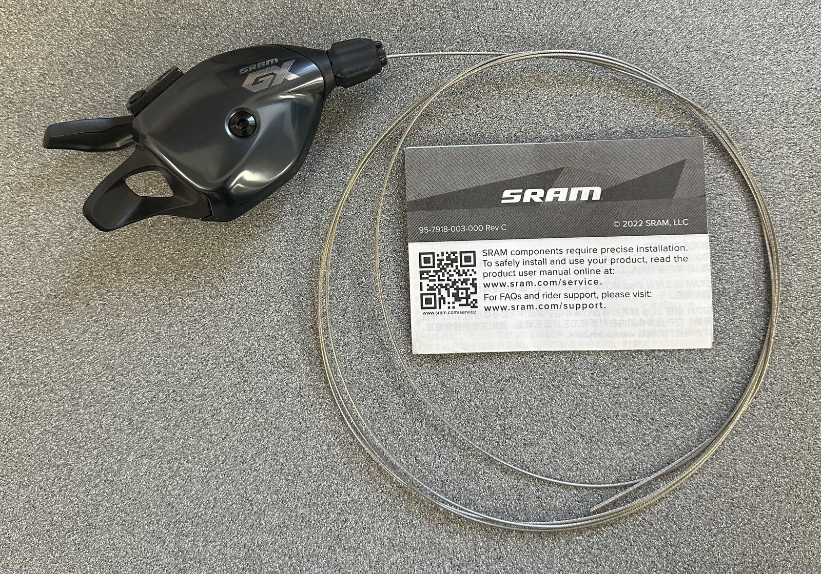 SRAM GX Eagle Trigger Shifter – Rear, 12-Speed, Discrete Clamp, Lunar *OE