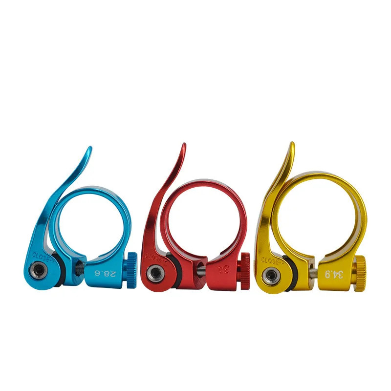 Bike Seatpost Clamp Aluminum Alloy MTB 28.6/31.8/34.9mm Seat Tube Clip
