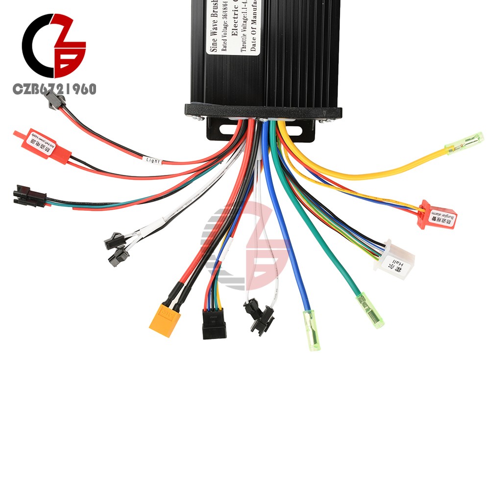 36V 48V 64V 40A 30A 20A Brushless Motor Controller E-Bike S866 LCD Display Meter