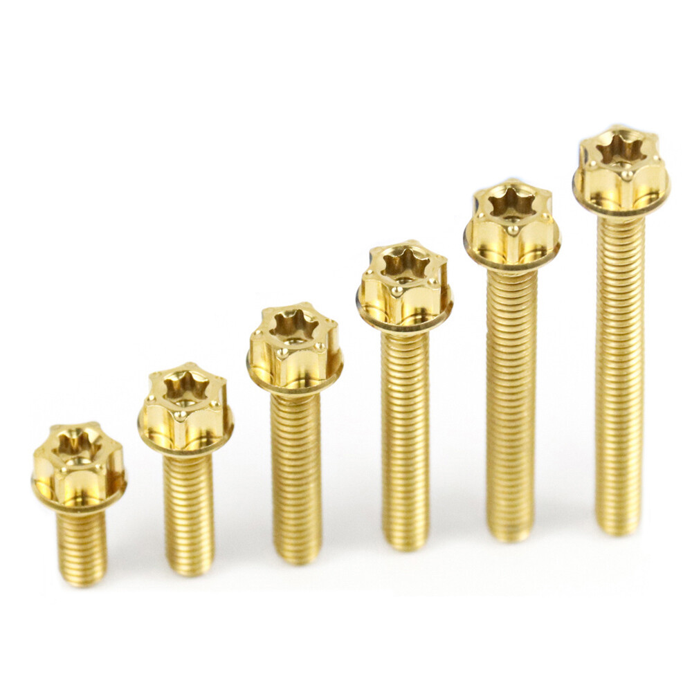 M4x10 15 20 25 30 35mm Titanium Bolts Flange Torx Screws Motorcycle Fastener
