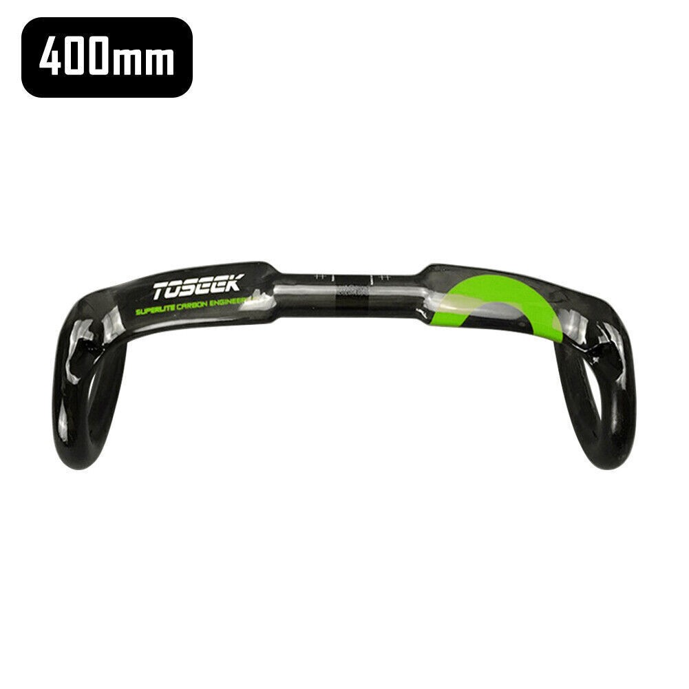 For Toseek Bike Bicycle Racing Drop Bar Handlebar UD Carbon Fiber 400/420/440mm