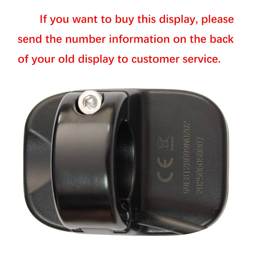 Ebike LED Display KD59E 48V Replaceable DP E08 for UART-BaFang Protocol