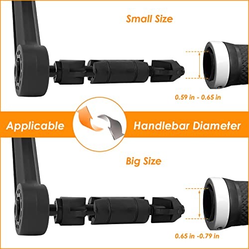 Bike Mirror for 0.59-0.65″ Diameter Handlebar HD Bar End Pentagonal B Left