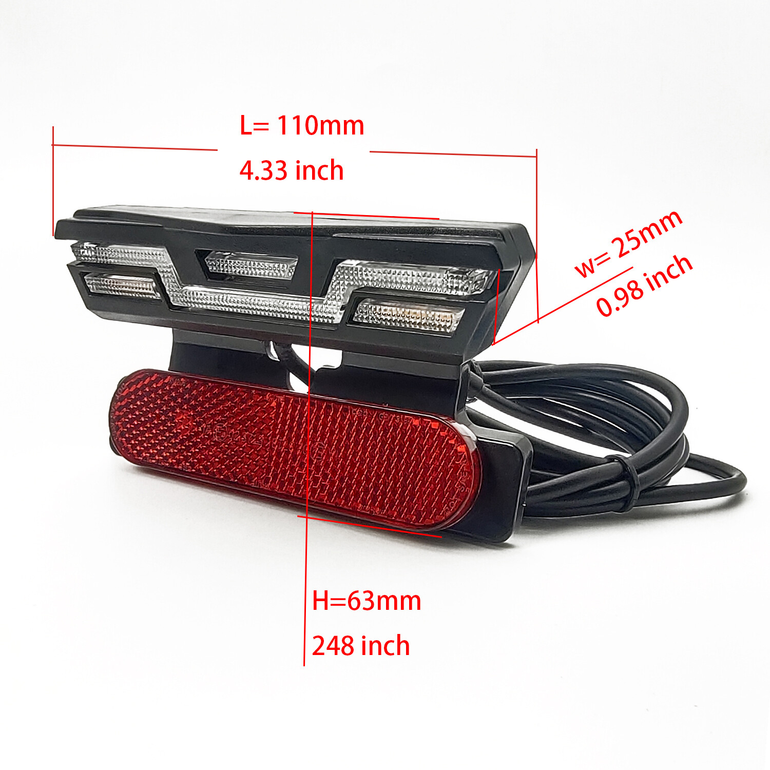 E-bike 36V/48V/60V Headlight Taillight Mount Bracket Turn Signal Light Sets