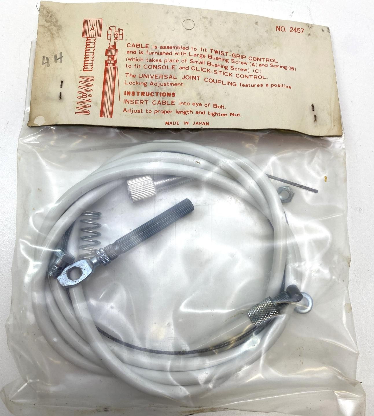 NOS Shimano 3-5 Speed Shifter Cable and Coupler Twist-Grip and Click Stick