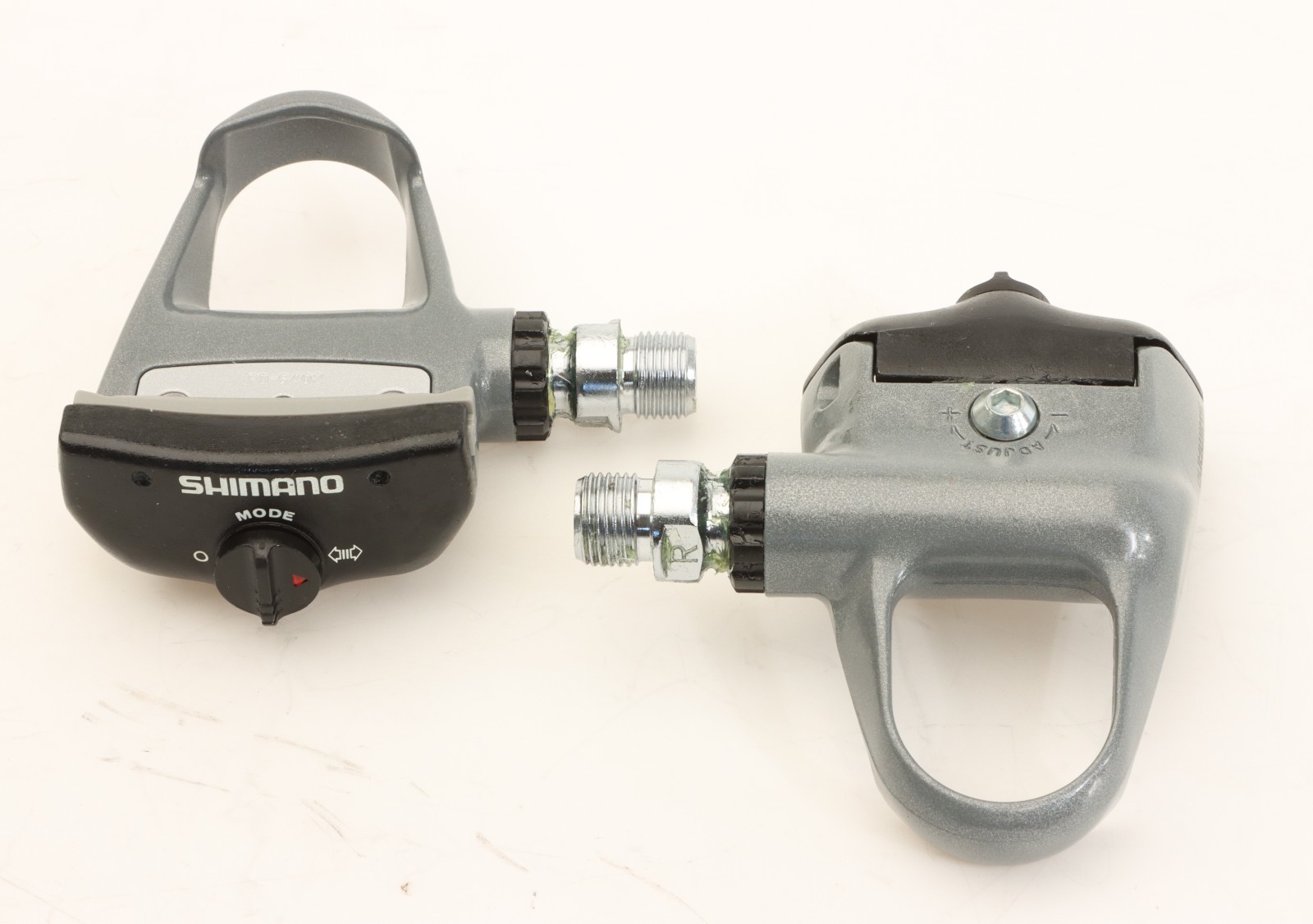 Shimano PD-6402 600 Ultegra Clipless Pedals w/ Cleats Grey 90s NOS NEW in Box