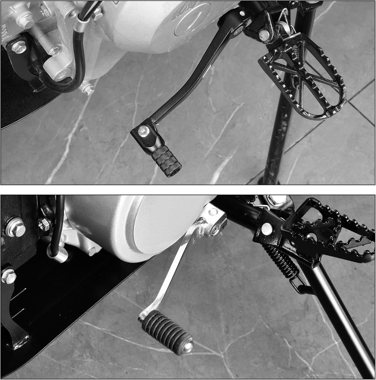 RUTU Folding Gear Shifter Shift Lever, Aluminum Dirt Bike Shift Lever Compatible
