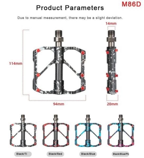 PROMEND Bicycle Riding Pedal Carbon Tube Sanpelin Colorful MTB Bicycle Pedal