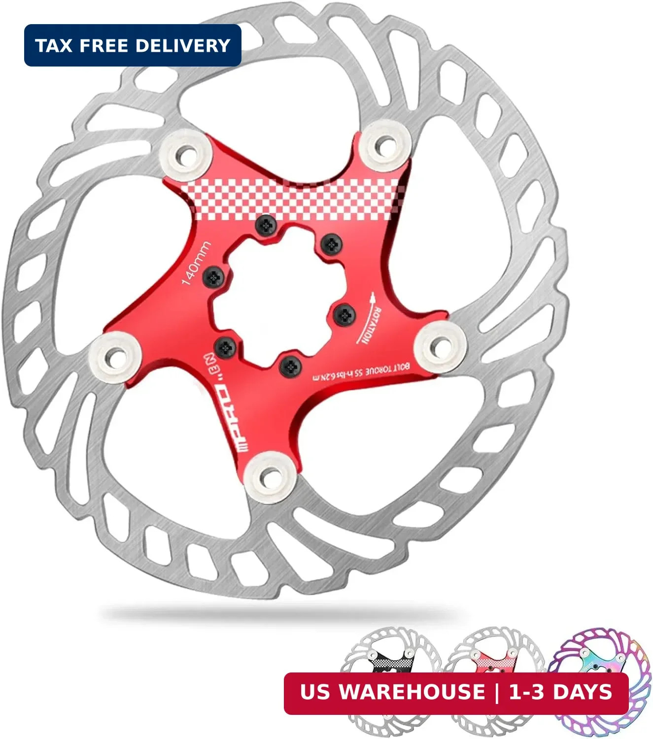 BUCKLOS IIIPRO 140mm 160mm 180mm 203mm Floating Bike Disc Brake Rotor with 6 Bol