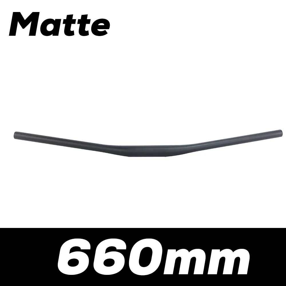 9 Degree Full Carbon Fiber XC Off-Road Racing Flat Handlebar Matte 580-740mm