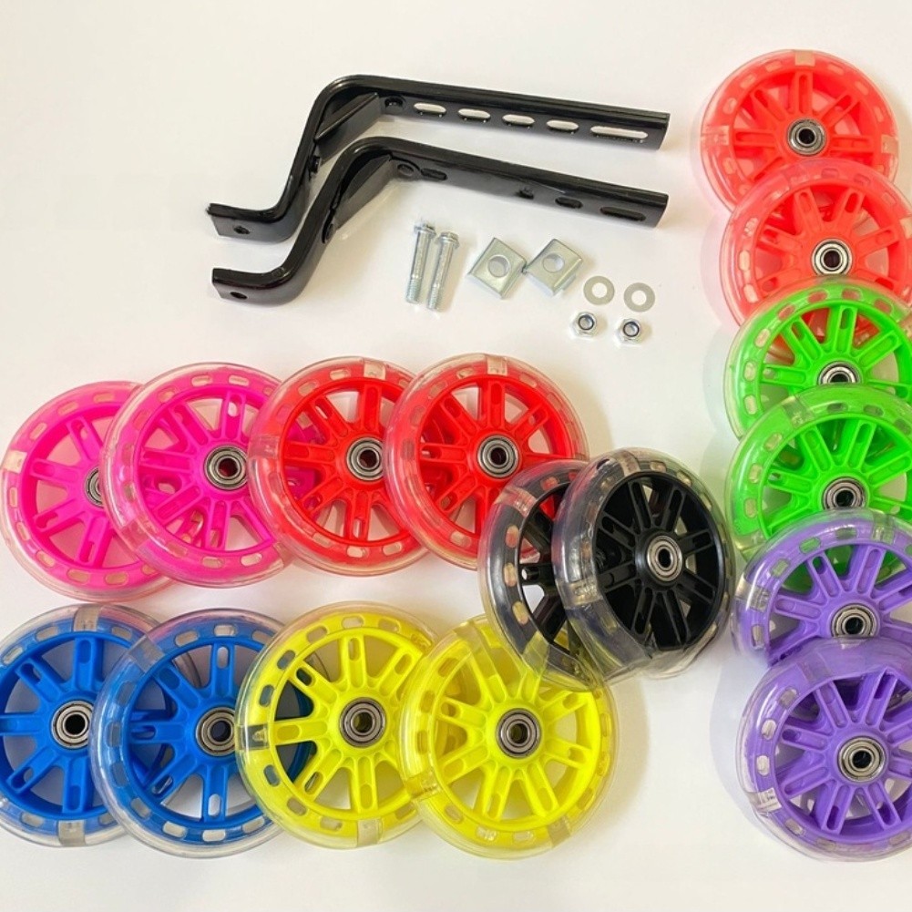 Fluorescent Flashing Bike Wheels for Childrens Bicycles 12 14 16 20 Inch Sizes