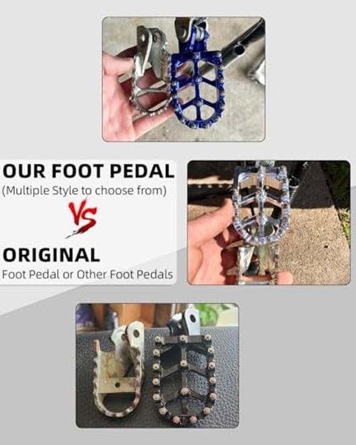 Dirt Bike Foot Pegs,7075 Aluminum CNC Pedals Rests for Surron Light Bee black