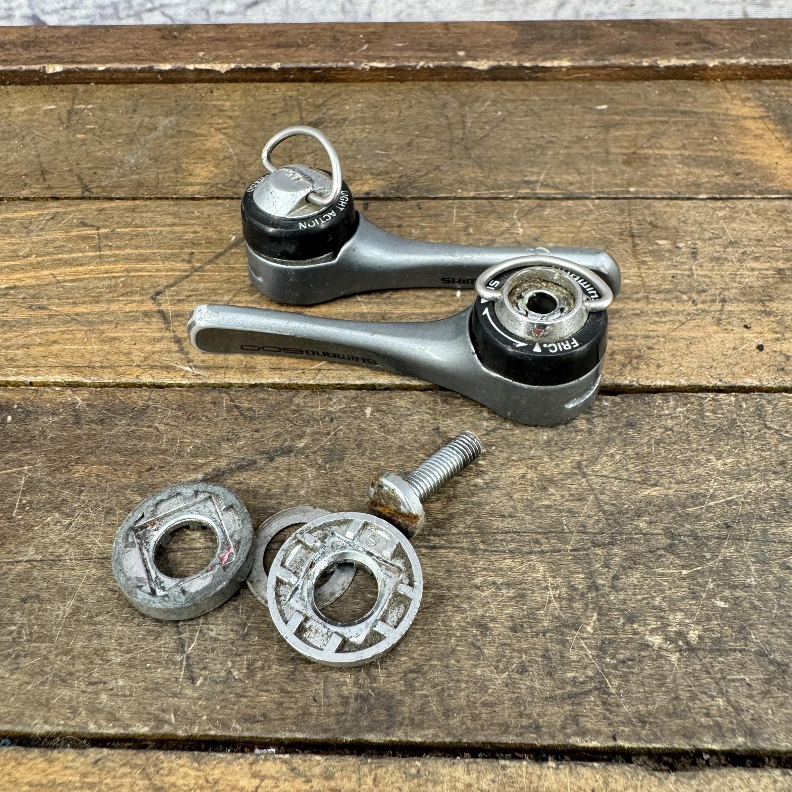 Vintage Shimano 600 Shift Levers 7s Down Tube SL-6400 Light Action Road PARTS