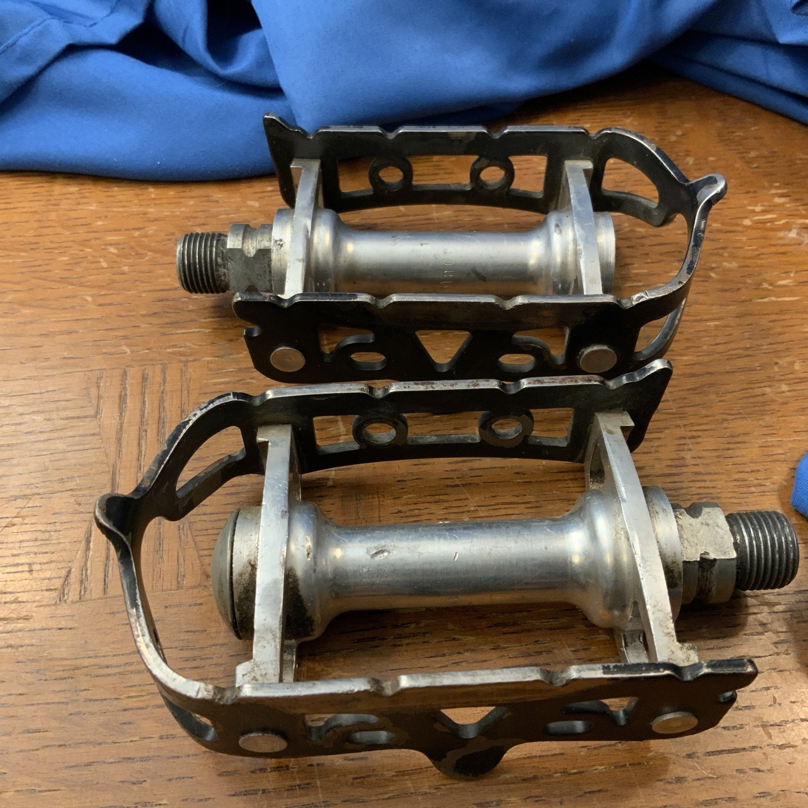 Vintage Maillard? 700 Pedals France Platform Road Pair Set Eroica 1980s Black