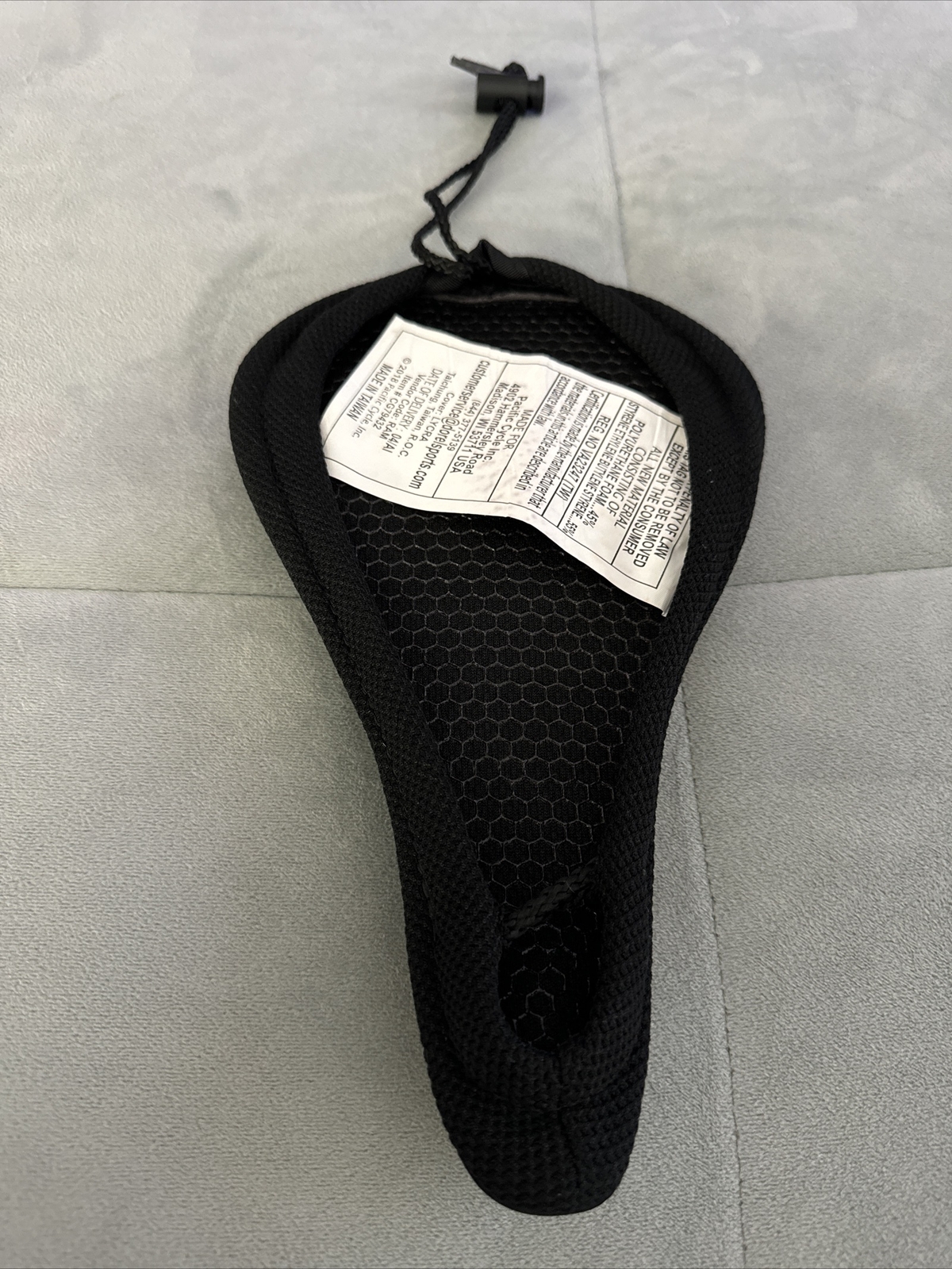 Charge Black Gel Bike Saddle Seat, Comfortable Center Cutaway #CG79432