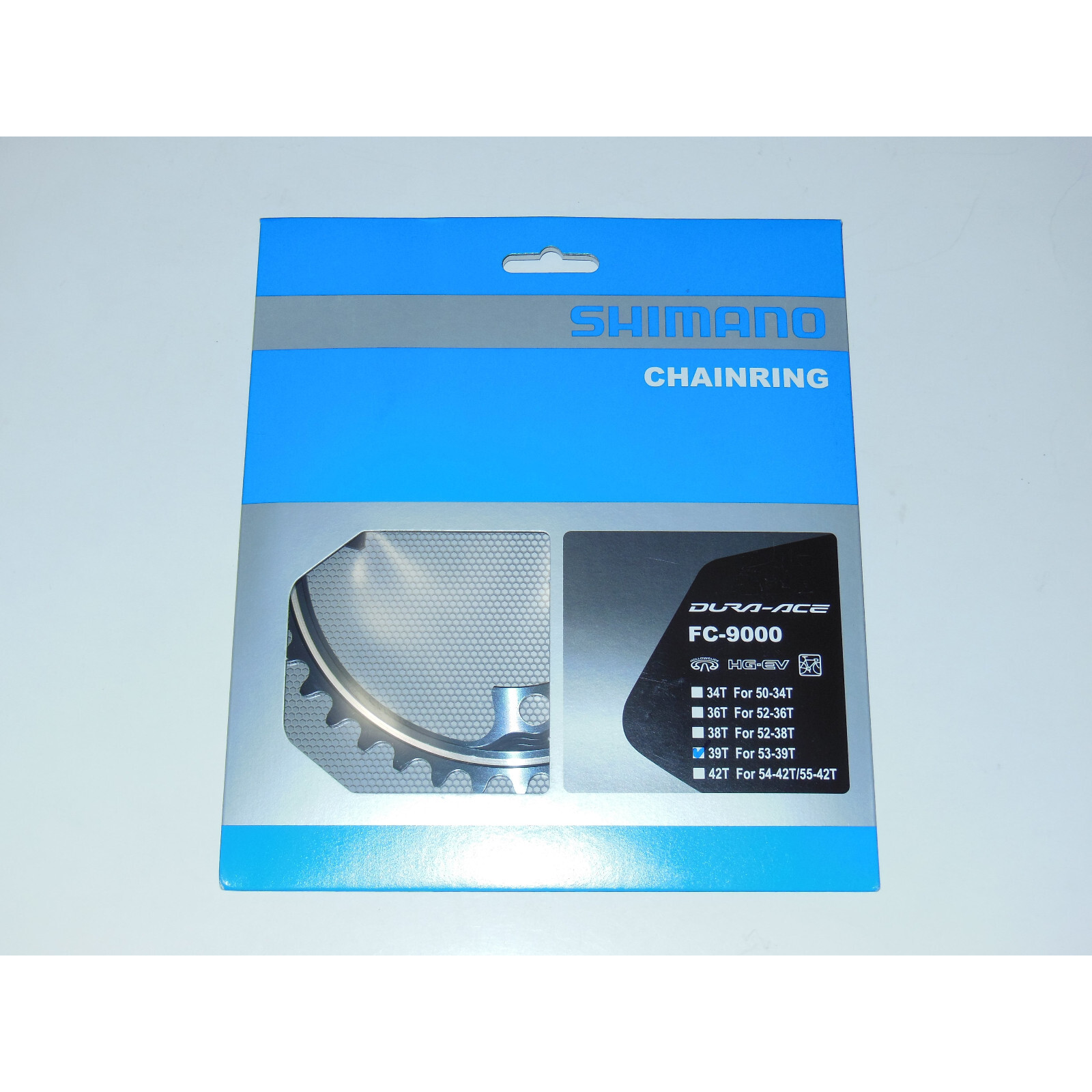 New Shimano Dura Ace FC-9000 39T Inner Chainring Asymmetric (53/39) Y1N239000