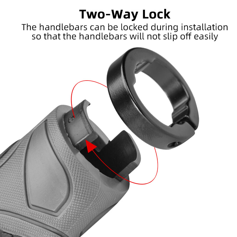 ROCKBROS Bike Grips Bicycle Double Lock-on Ergonomic Non-Slip Handlebar Grips