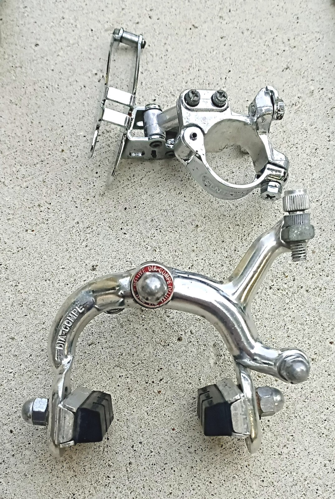 Vintage Nitto Dia Compe & Suntour Road Bike Handlebars Brakes Derailuers 80s Vtg