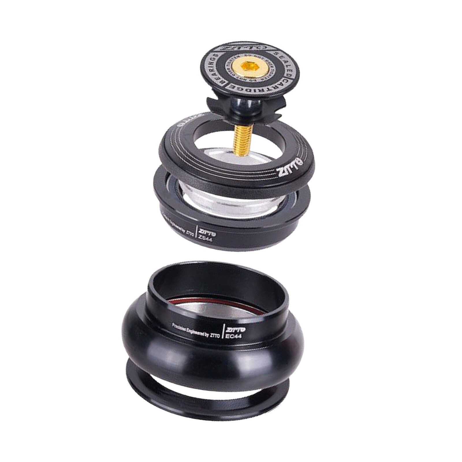 Bicycle Headset MTB 44mm ZS44 1 1/8″-1 1/2″ Straight Tube Frame to Tapered Fork