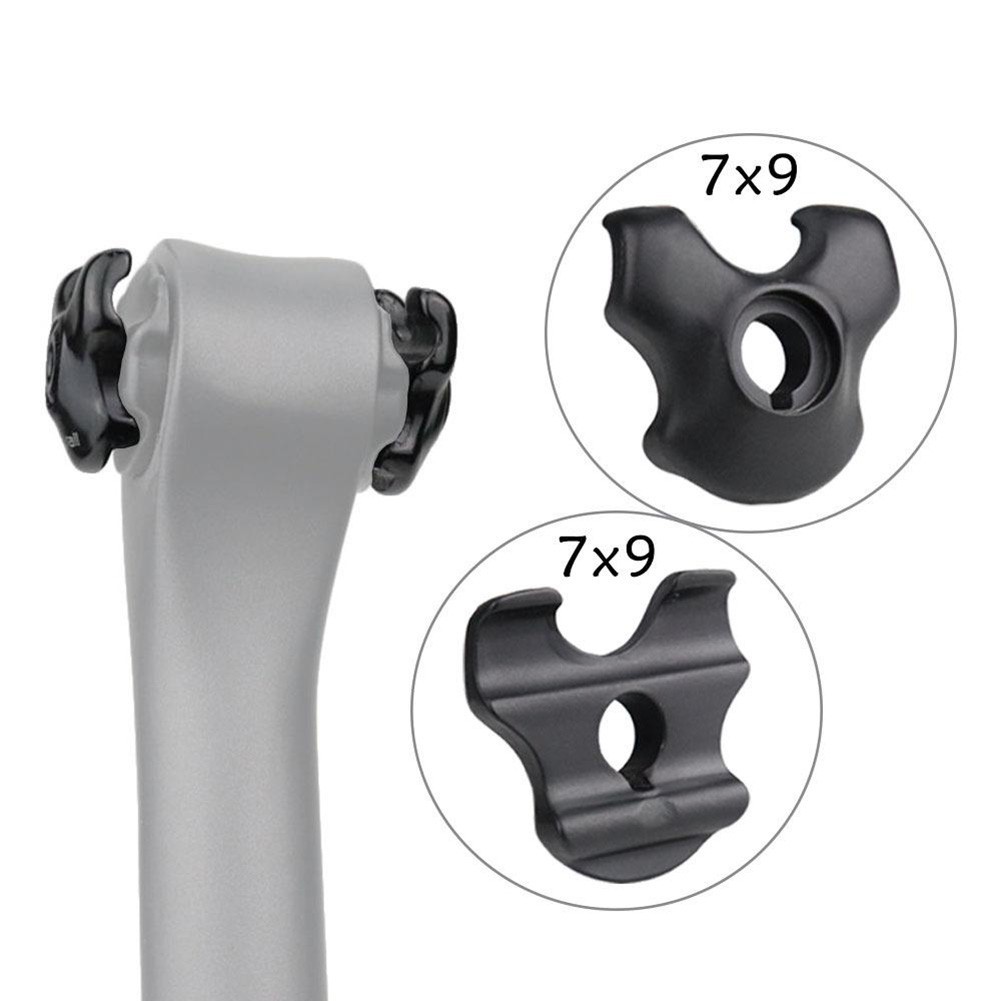 Bike Seatpost Clamp for Carbon Saddle Rails 7x9mm Bicycle Oval/Round Clips