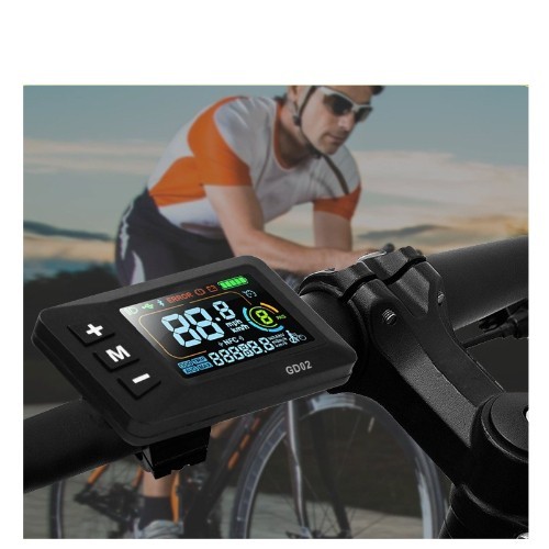 GD02 Color LCD Speed Display for E-Bike 24V-60V 5Pin SM/Waterproof Plug.