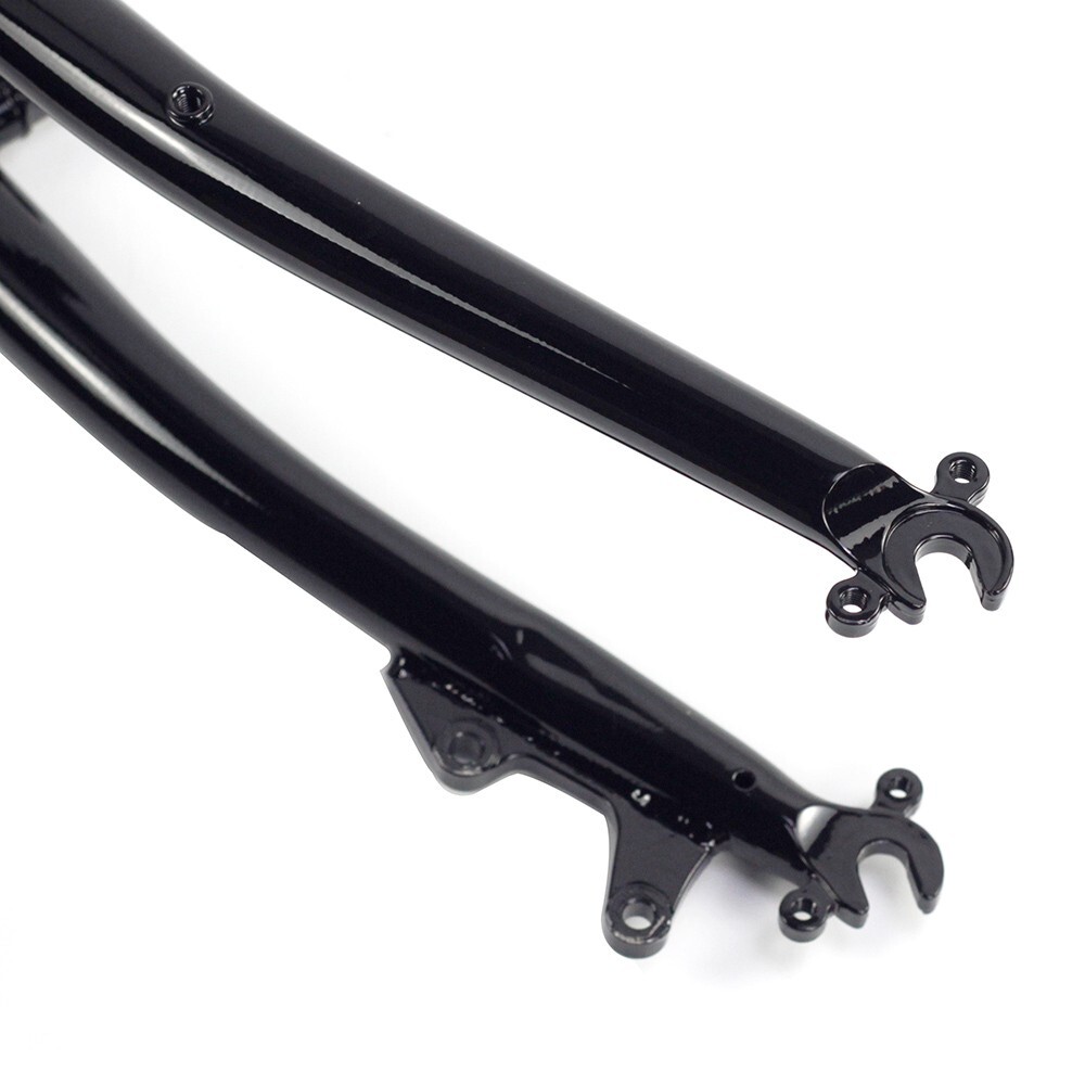 26″ Chromoly Steel Touring Bike Rigid Fork 1 inch 25.4mm Disc V Brake Threadless