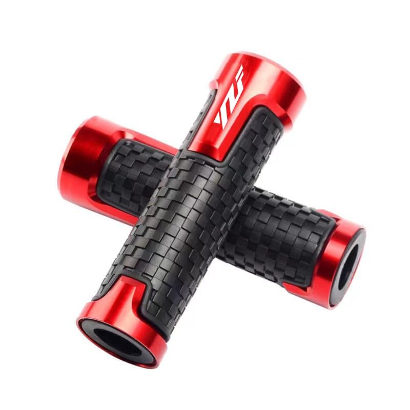 Universal 7/8″ Motorcycle Handlebar Grips for Yamaha YZF R1 R3 R6 R6S R25 Red