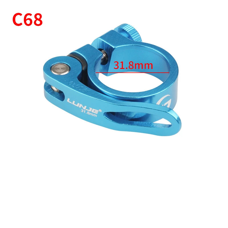 Bike Seatpost Clamp Aluminum Alloy MTB 28.6/31.8/34.9mm Seat Tube Clip