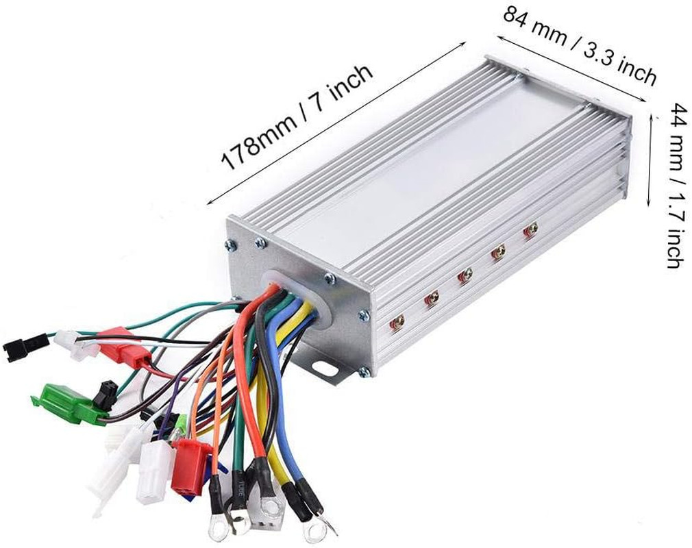 Motor Brushless Controller, 36V/48V 1000W Motor Sine Controller for Scooter